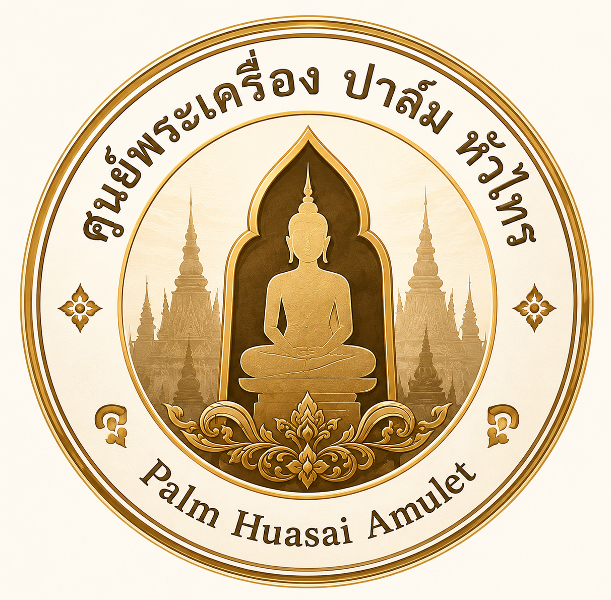 โลโก้ ศูนย์พระเครื่อง ปาล์ม หัวไทร